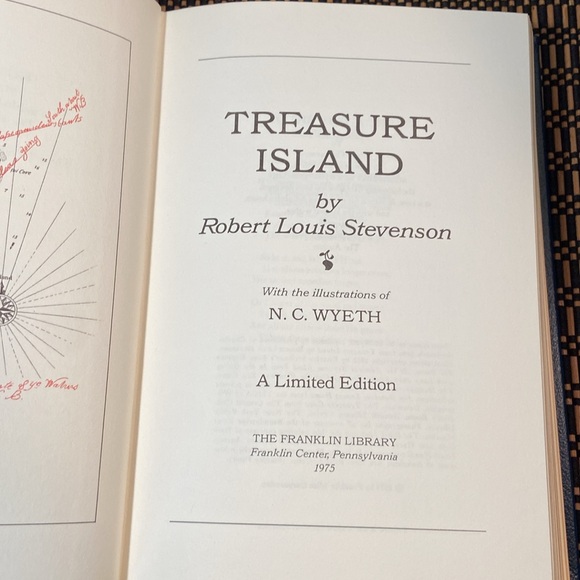 Treasure Island, RL Stevenson Vintage LeatherBound Limited Edition Book - Picture 8 of 10